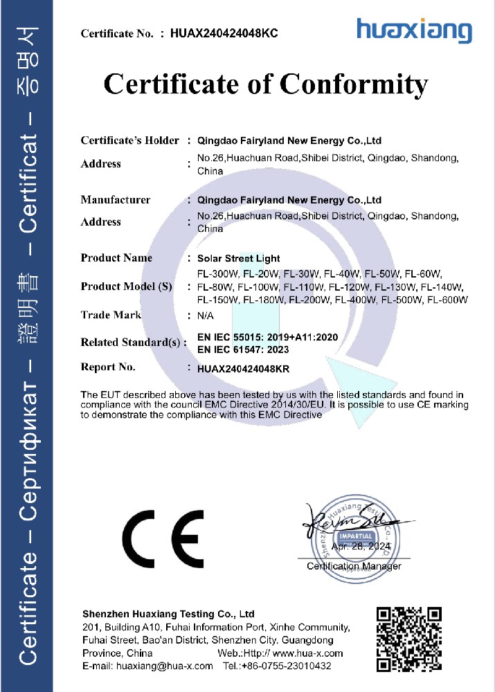 CE certificate